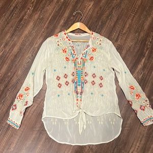 Johnny Was Aztec Top